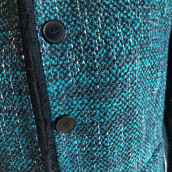 Helene Bergman Cotton Wool Twill green blazer jacket XL botton - Picture 4 of 9